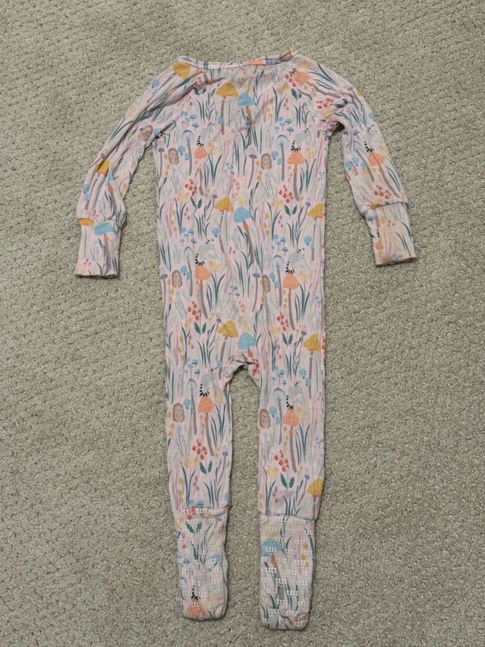 Magnetic Me Shrooms & Bloom Modal Magnetic Convertible Pajamas - 12 Mo